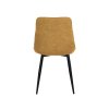 Sametová jídelní židle Fosse – žlutá – pohled na produkt