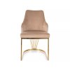 sametová jídelní židle redridge 6 – béžová – pohled na produkt