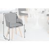 Jídelní židle Linea Cozy – s područkami, šedá – detail nohou