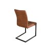 Jídelní židle Cressa Slim – hnědá – detail konstrukce