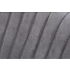 Jídelní židle Viva Curve – s područkami, šedá – detail opěradla