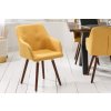 Jídelní židle Nordia Soft – žlutá – pohled zepředu