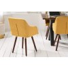Jídelní židle Nordia Soft – žlutá – pohled zezadu
