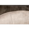 Jídelní židle Largo Edge – sametová, otočná, s područkami, béžová – detail opěradla