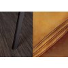 Jídelní židle Zonda Loft – sametová, žlutá – detail opěradla