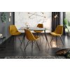 Jídelní židle Solna Edge – žlutá – pohled zepředu