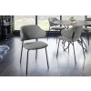 Jídelní židle Mensa Cozy – šedá – pohled z boku