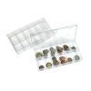 Sammelbox mit 12 Fächer - transparent