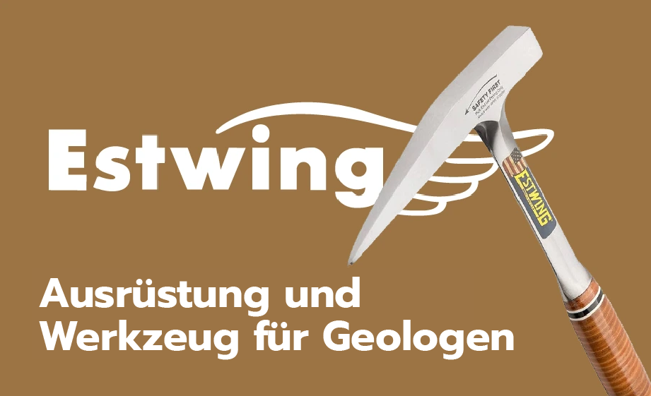 Ausrüstung und Werkzeug für Geologen