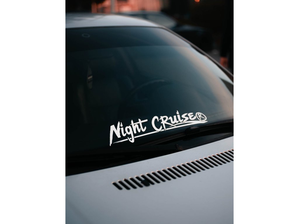 Samolepka Night Cruise Origin window / mid - bílá