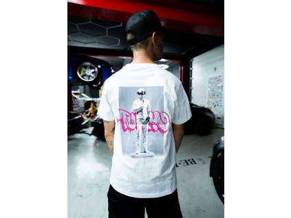 Tričko Mr. Racer bílé
