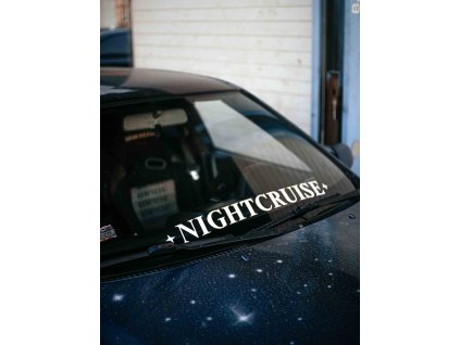 Sticker Night Cruise *Stripe* window / big