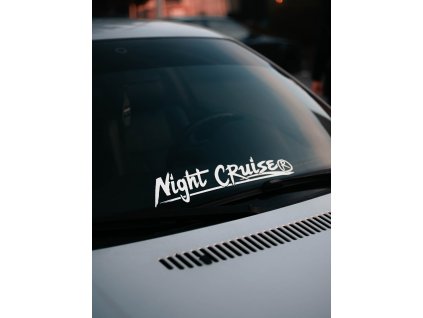 Naklejka Night Cruise Origin window / mid - biała