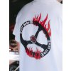 T-shirt FULL SEND steering-wheel / white