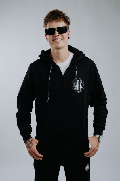 Mikina unisex Teplákovka černá