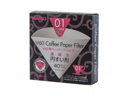 Papírové filtry pro Hario V60-01 - 40 ks