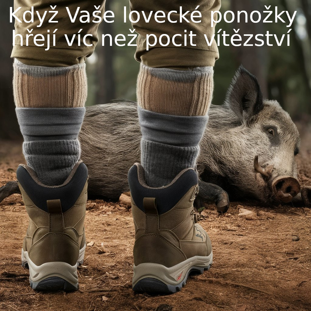Ponožky do velké zimy na posedu