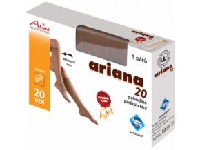 Pohodlné podkolenky, 5 párů - Ariana 20