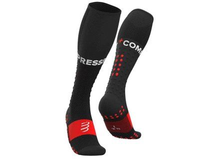 compressport full socks run fekete