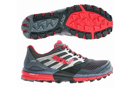 inov-8 Trailtalon 275 GTX terepfutócipő (szürke-sötétszürke-piros) Standard fit (Cipőméret eu - 40,5, Lábállás normál - neutrális, Talaj Terep)