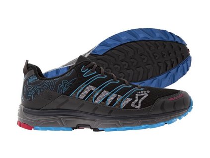 inov-8 Race Ultra 290 (női) terepfutócipő (hollófekete-tengerkék) Standard fit (Cipőméret eu - 38,5, Lábállás normál - neutrális, Talaj Terep)
