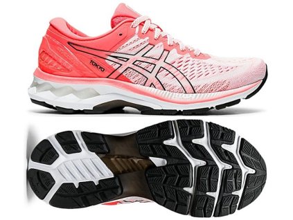 ASICS Gel-Kayano 27 sunrise női futócipő - TOKYO 1012A948-100 (Cipőméret eu - 37,5, Lábállás stabil - pronáló)