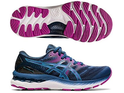 Asics Gel Nimbus 23 női kék futócipő 1012A885-402 (Cipőméret eu - 38, Lábállás normál - neutrális)