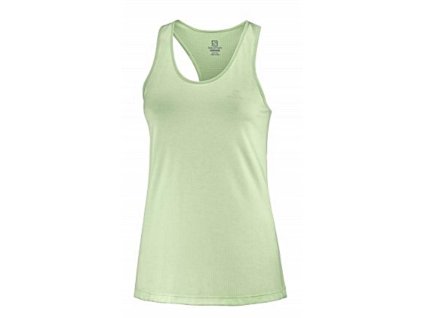 Salomon Agile Tank (női) ujjatlan futópóló (világoszöld) LC1279500 (Ruhaméret XS, Szín -)