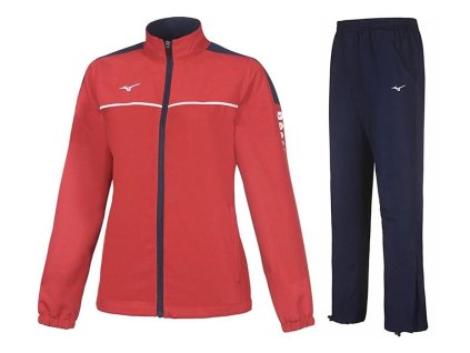 Mizuno női, piros szabadidő szet ( alsó felső) 32EG7201M62 (Ruhaméret S, Szín -)