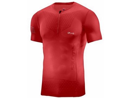 Salomon S-Lab Exo SS Tee (férfi) futófelső (piros) L40069300 (Ruhaméret S, Szín -)