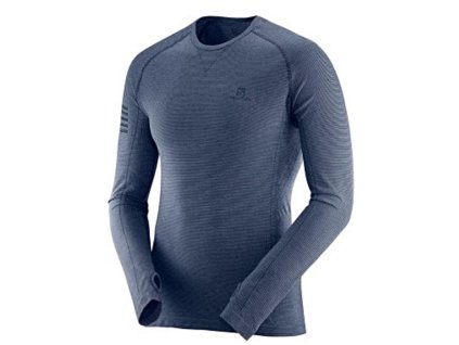 Salomon Pulse Seamless LS Tee (szürke) L4040500 s (Ruhaméret S, Szín -)