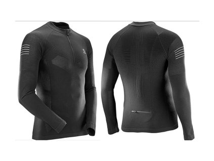 Salomon Exo Motion HZ LS Tee (férfi) futópóló (fekete) L397021 (Ruhaméret S, Szín -)