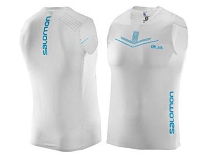 Salomon S-Lab Sense Tank (férfi) ujjatlan futópóló (fehér) L39265700