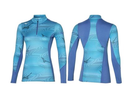 Mizuno wool Virtual hosszúujjú kék, női aláöltözet A2GA170124 (Ruhaméret XS, Szín -)
