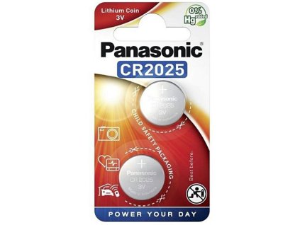 Panasonic CR2025L/2BP lítium gombelem (2 db / bliszter) CR2025-2B-PAN (Ruhaméret -, Szín -)
