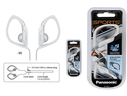 panasonic vizallo sport fulhallgato RP HS34E W