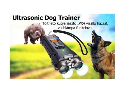 Ultrasonic Dog Trainer - kutyariasztó (Ruhaméret -, Szín szürke)
