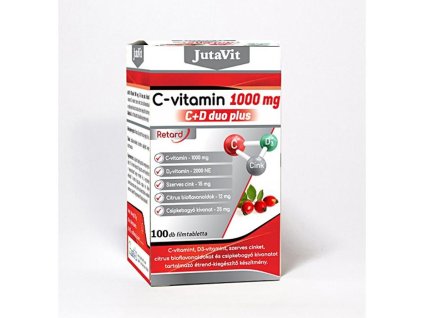 JutaVit C-1000mg + csipkebogyó + D-vitamin + zinc  /21069098 (Íz ismeretlen)