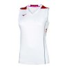 Mizuno  nyári technikai póló, fehér, piros betétekkel 62EA720276 (Ruhaméret XS, Szín -)