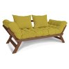 Allegro sofa walnut green