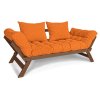 Allegro sofa walnut orange