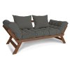 Allegro sofa walnut ashy
