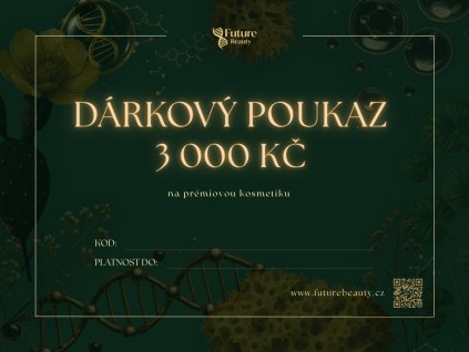 Dárkový poukaz v hodnotě 3 000 Kč