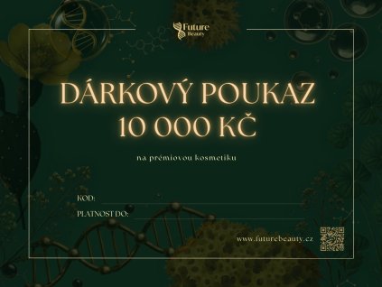 Dárkový poukaz v hodnotě 10 000 Kč