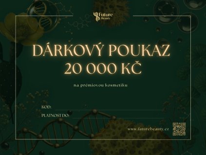 Dárkový poukaz v hodnotě 20 000 Kč