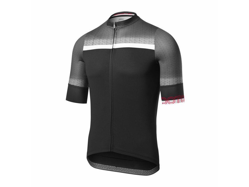 Cyklistický dres Dotout Rainbow Jersey - black-white