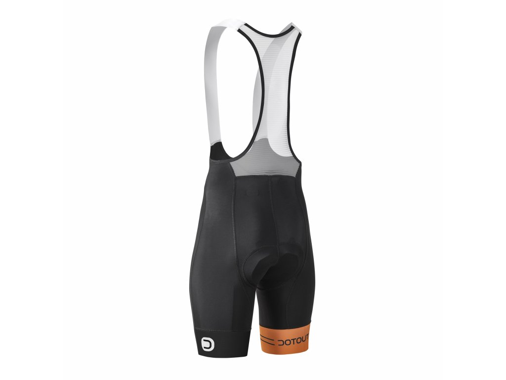 Cyklistické kalhoty Dotout Team Bib Short black-orange - XL