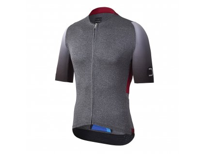Pánský cyklistický dres Dotout Vertical Jersey Melange Light Grey