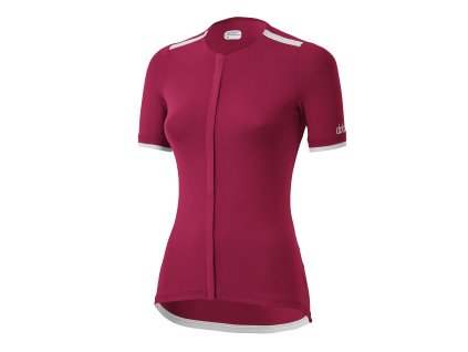 Dámský cyklistický dres Dotout Elite W Jersey - Cherry/White