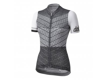 Dámský cyklistický dres Dotout Flash - Melange Dark Grey